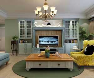 石家莊林蔭大院裝修效果圖，美式風(fēng)格美的不一般