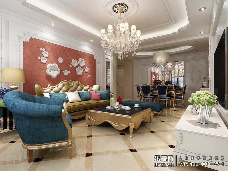 東勝紫御公園廣場法式風(fēng)格裝修效果圖