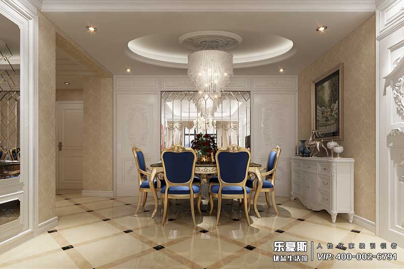 東勝紫御公園廣場法式風(fēng)格裝修效果圖