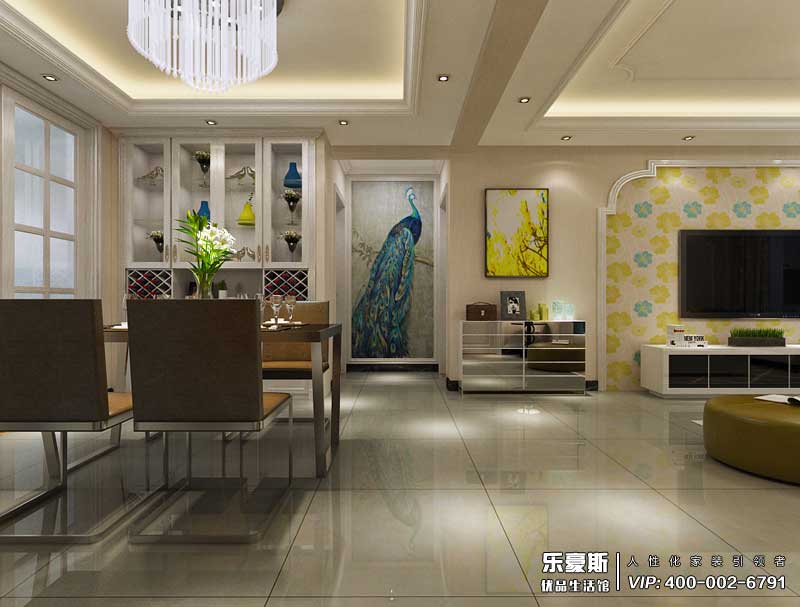 星湖國際花園簡歐風(fēng)格裝修效果圖