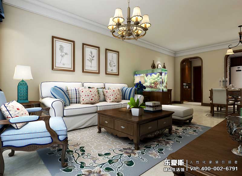 潤(rùn)德天悅城美式風(fēng)格裝修效果圖