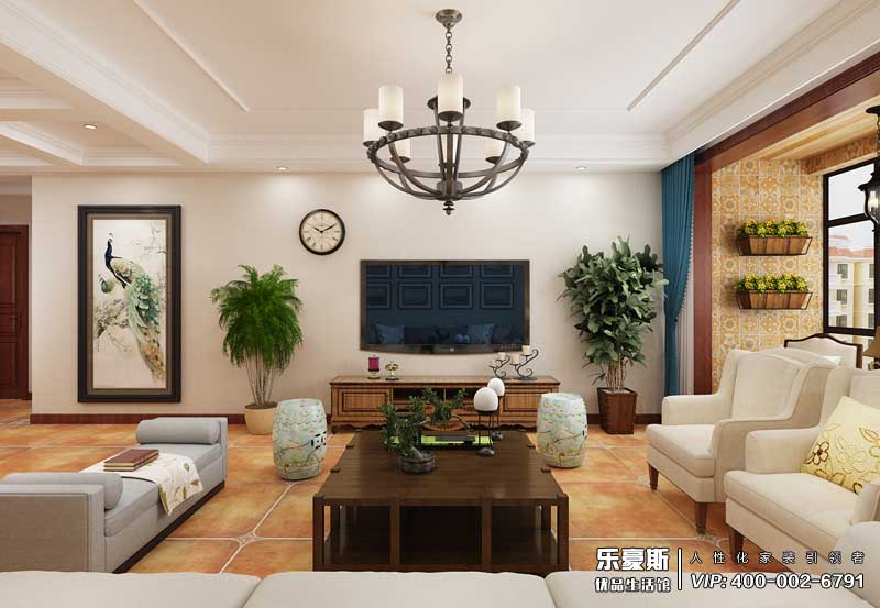 御河上院165平米美式風格裝修效果圖