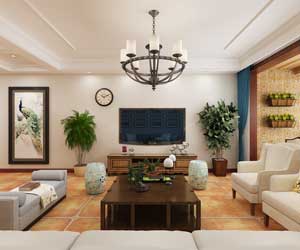 御河上院165平米美式風(fēng)格裝修效果圖