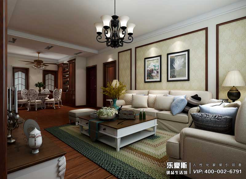 恒潤時代廣場美式風(fēng)格裝修效果圖