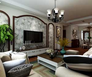 恒潤時(shí)代廣場美式風(fēng)格裝修效果圖