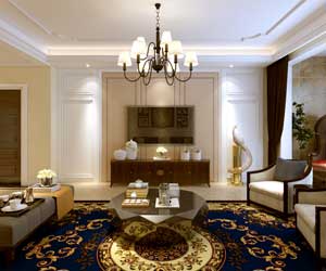 瀚唐三期三室兩廳美式風(fēng)格裝修效果圖