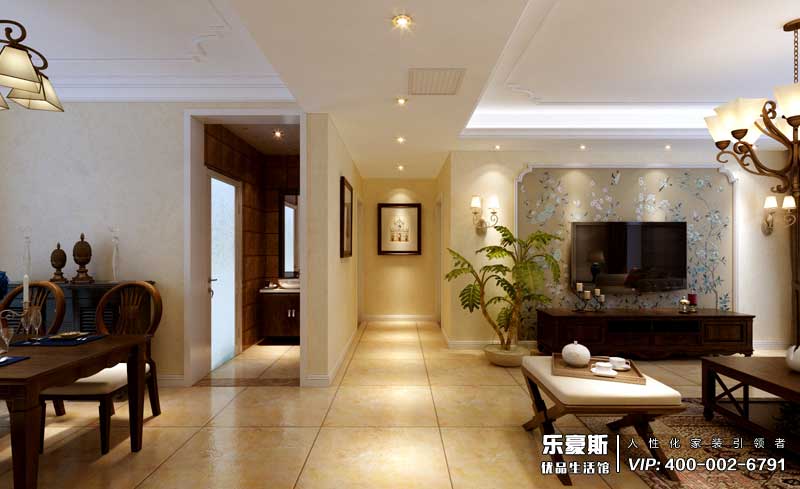 赫石府三室兩廳美式簡(jiǎn)約風(fēng)格裝修效果圖