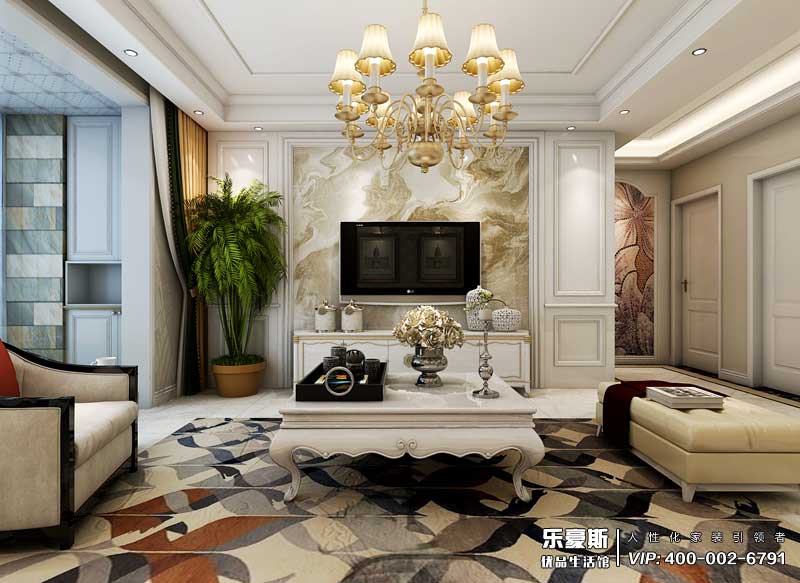 林蔭大院簡歐風(fēng)格裝修效果圖