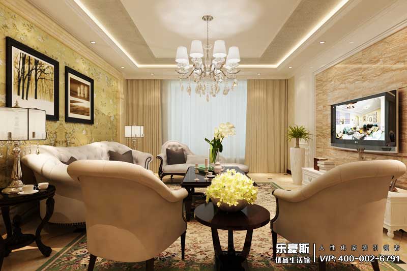 藍(lán)山國際三室兩廳裝修效果圖