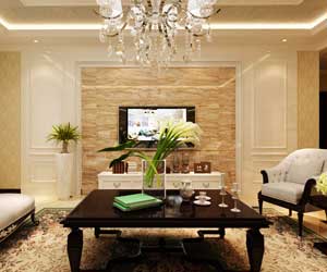 藍(lán)山國(guó)際三室兩廳簡(jiǎn)歐風(fēng)格裝修效果圖