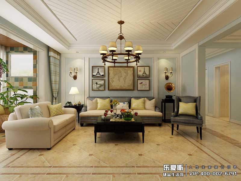 瀚唐三期美式風格裝修效果圖