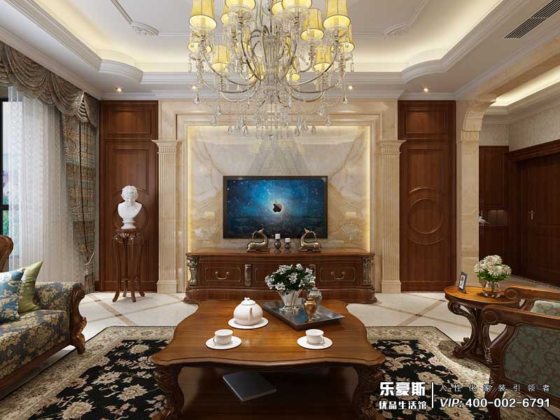 林蔭大院美式風(fēng)格裝修效果圖