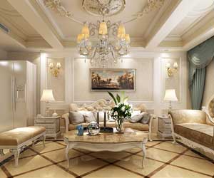 林蔭大院137平米簡(jiǎn)歐風(fēng)格裝修效果圖