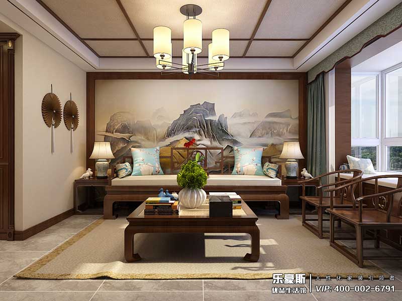 盛世御城新中式風(fēng)格裝修效果圖