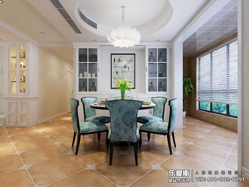 潤(rùn)德天悅城165平米美式田園風(fēng)格裝修效果圖