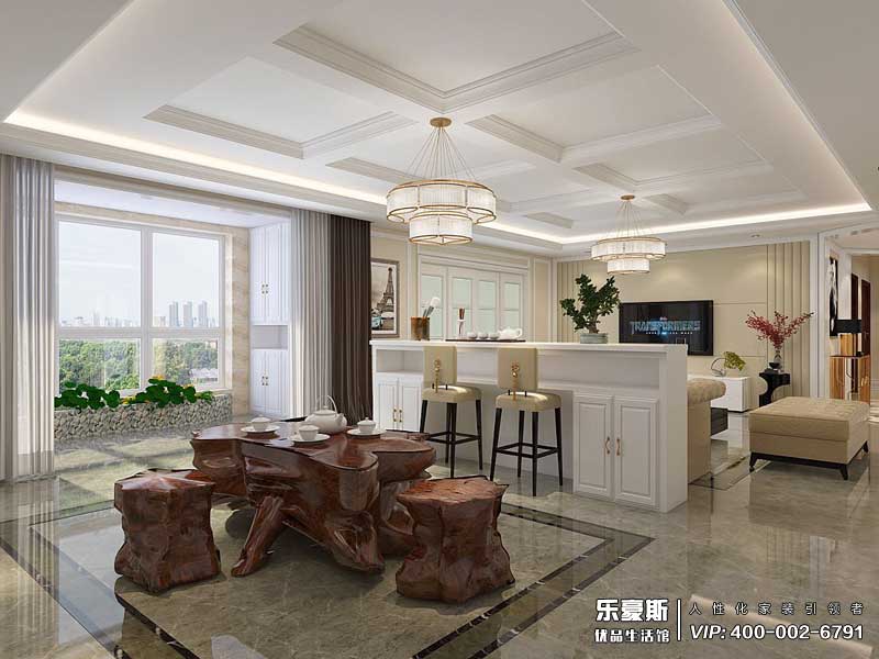 想象國(guó)際四室兩廳裝修效果圖