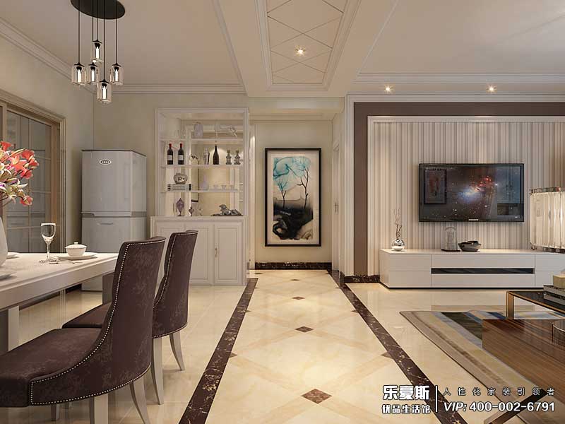 國(guó)仕山139平米三室兩廳現(xiàn)代風(fēng)格裝修效果圖