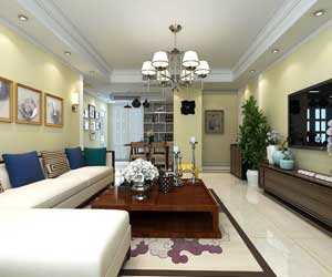 林蔭大院裝修效果圖，簡(jiǎn)歐風(fēng)格的溫馨大氣