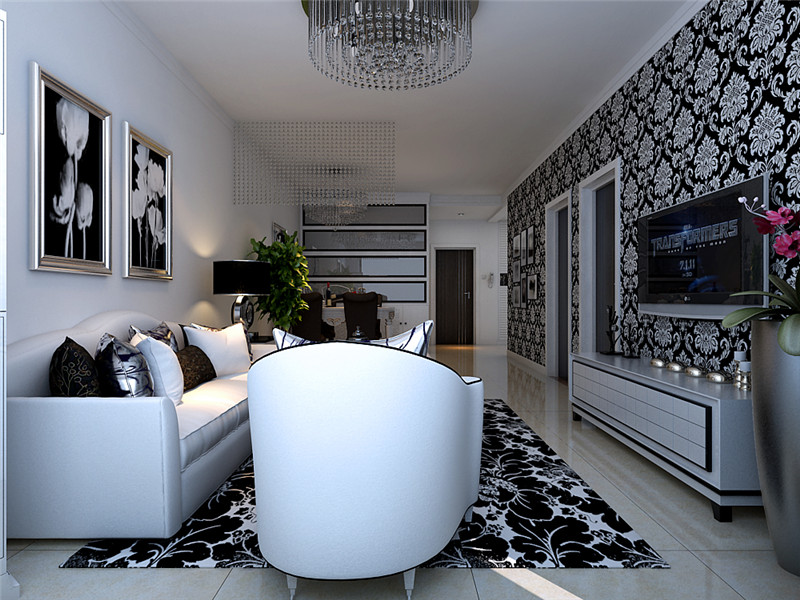 萬達/兩室兩廳/90㎡/現(xiàn)代簡約