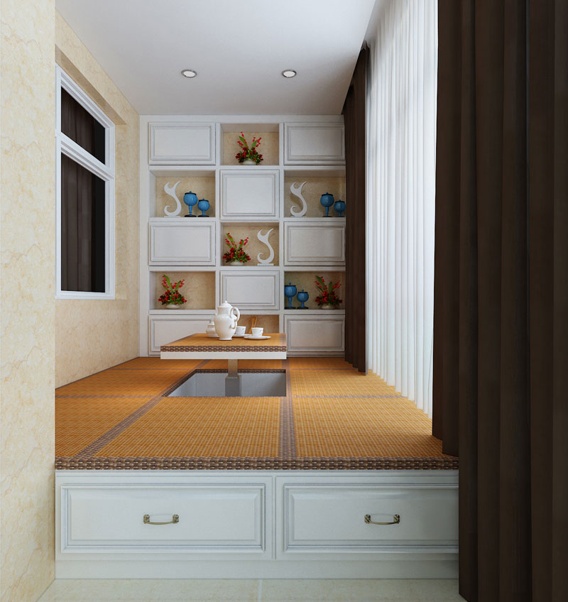 盛邦二期139平米三室兩廳簡歐風格