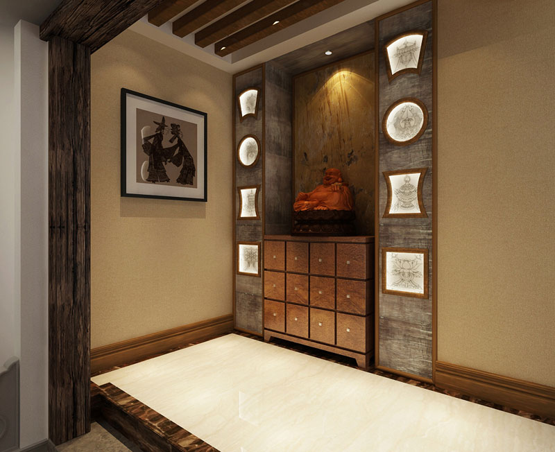 七十九號院小區(qū)148平米三室兩廳新中風格