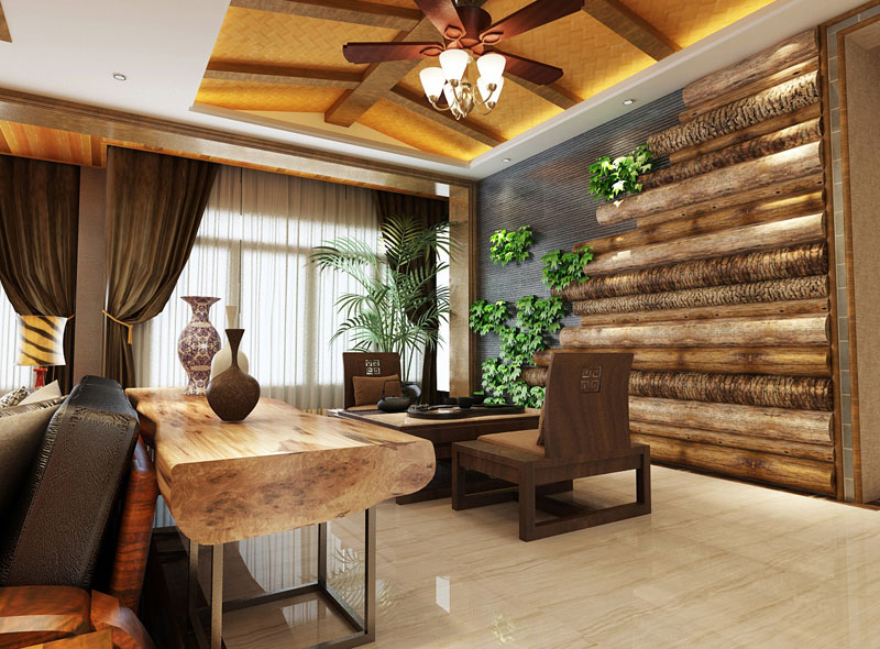 七十九號院小區(qū)148平米三室兩廳新中風格