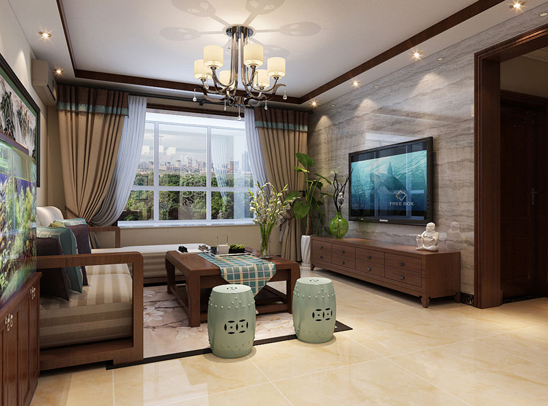 瀚唐136㎡四室兩廳簡(jiǎn)中式