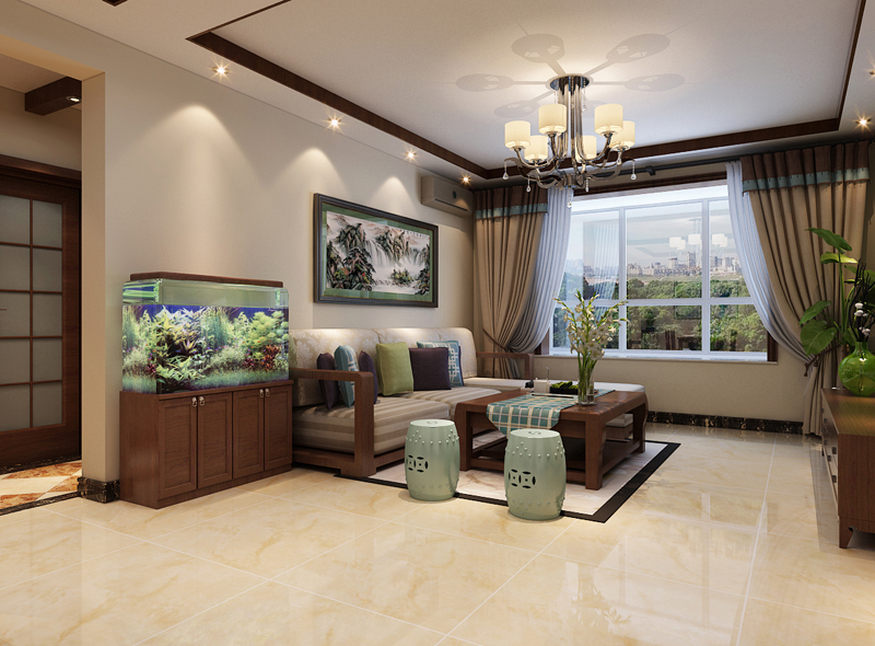 瀚唐136㎡四室兩廳簡(jiǎn)中式