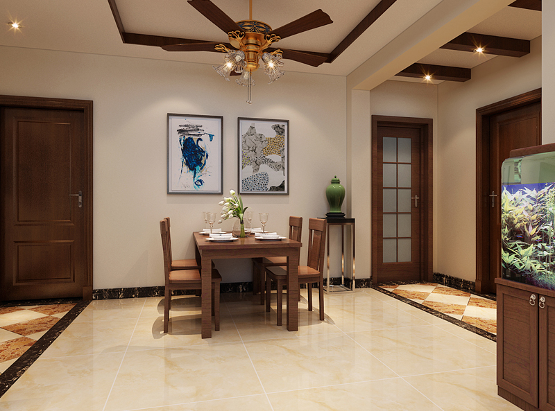 瀚唐136㎡四室兩廳簡(jiǎn)中式