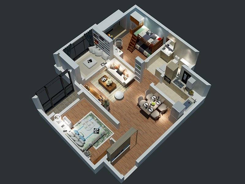 天海譽(yù)天下/88平米/美式風(fēng)格