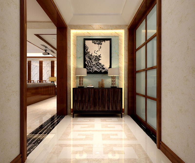 天山熙湖面積138平米三室二廳兩衛(wèi)新中式裝修效果圖 天山熙湖面積138平米三室二廳兩衛(wèi)新中式裝修效果圖