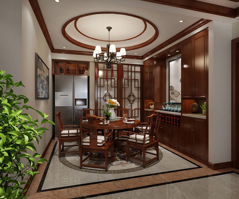 碧景苑171平米三室兩廳二衛(wèi)中式風(fēng)格