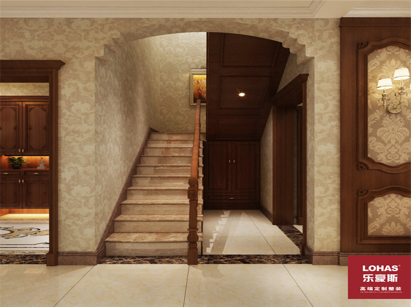 秦皇半島200平美式風(fēng)格裝修案例