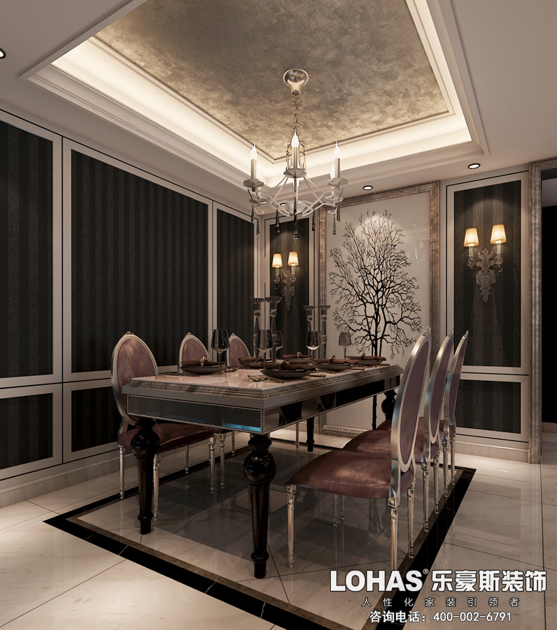 眾美廊橋四季120平米裝修效果圖