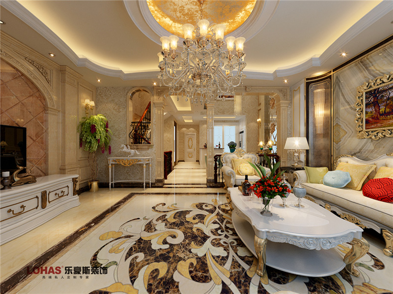 紅石原著別墅歐式風(fēng)格修效果圖