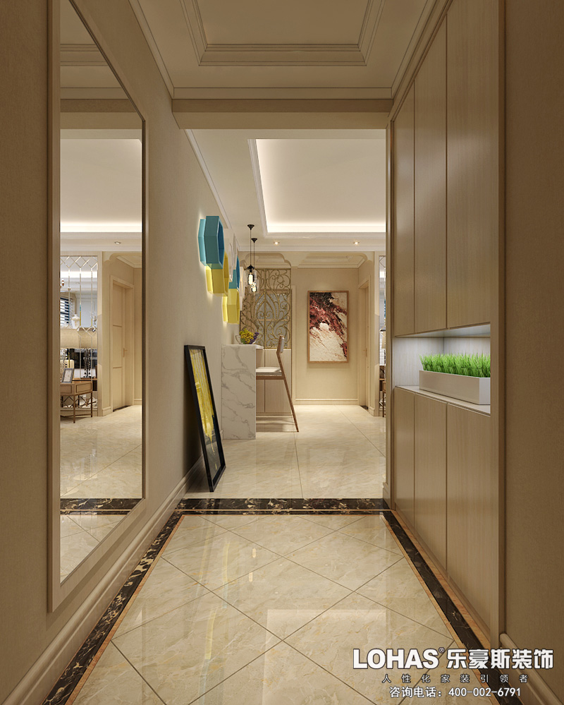 上和原著二室一廳裝修效果圖