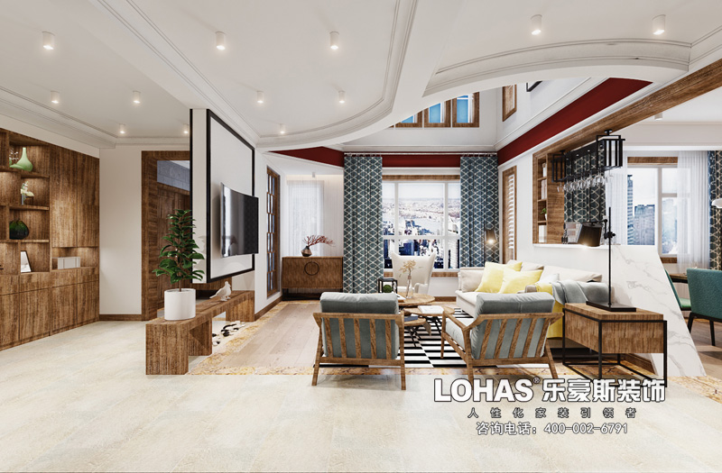 卓達(dá)明郡200平米越層北歐風(fēng)格