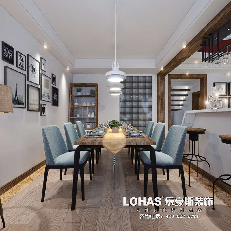 卓達(dá)明郡200平米越層北歐風(fēng)格