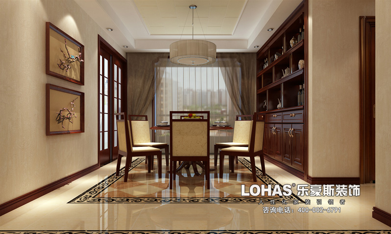 盛世御城160平米三室兩廳新中式風(fēng)格