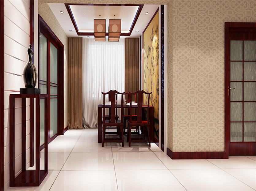 弘達(dá)明尚137平米新中式裝修效果圖