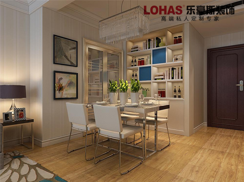 上東區(qū)98平米兩室現(xiàn)代風(fēng)格裝修效果圖