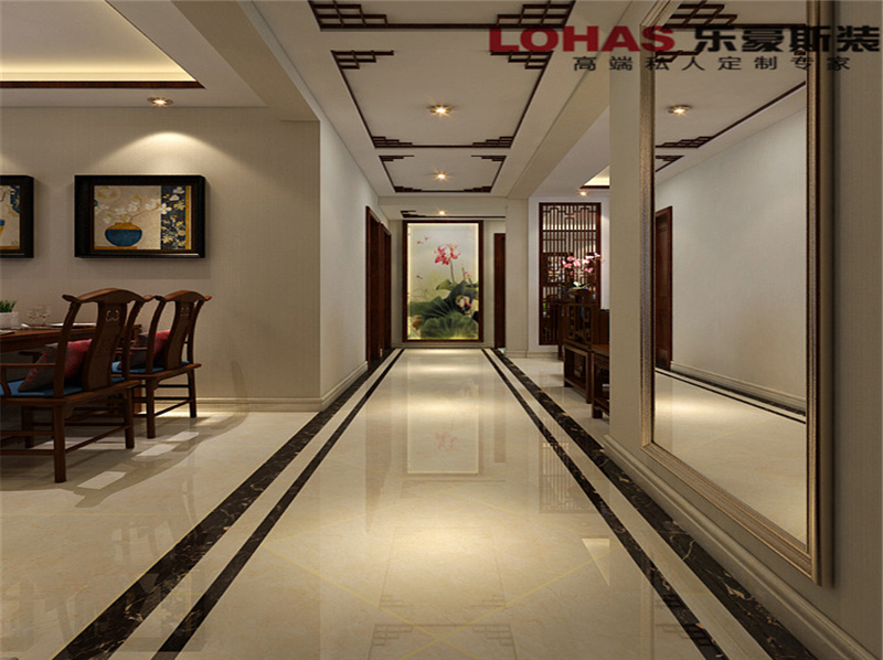 上河原著126平米三室兩廳新中式裝修效果圖