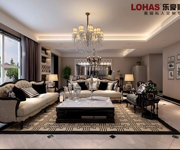 天山水榭花都122平3室2廳裝修效果圖