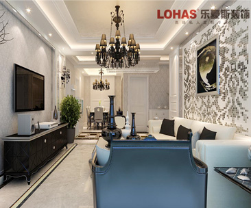 維多利亞154平三室兩廳后現(xiàn)代裝修效果圖