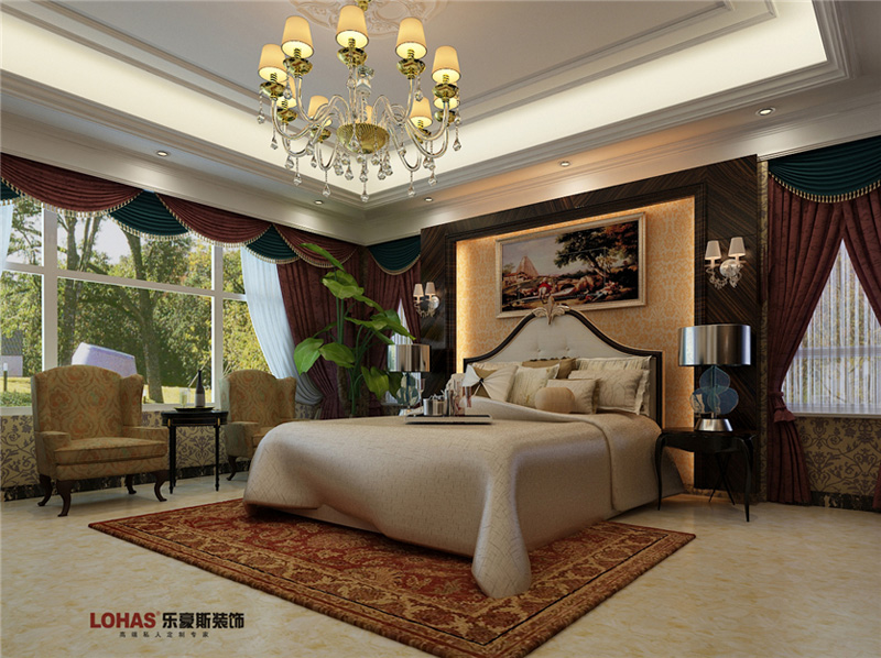 原河名墅400平別墅裝修案例效果圖