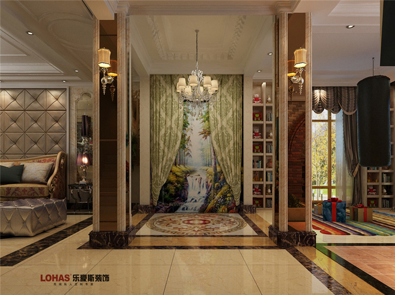 原河名墅400平別墅裝修案例效果圖