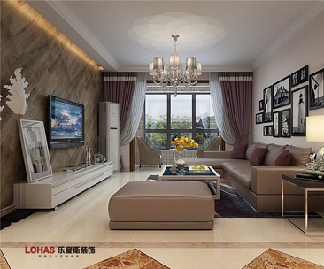 長九中心127平簡約風(fēng)格裝修效果圖