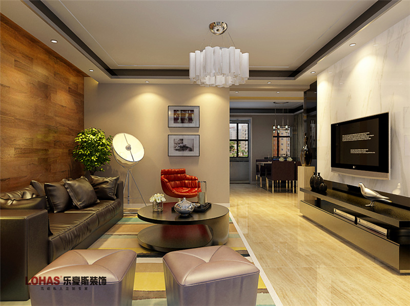 3302宿舍140平三室兩廳現(xiàn)代簡約裝修效果圖