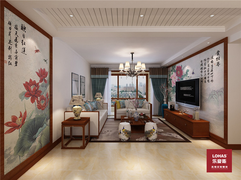 保利花園123平現(xiàn)代中式