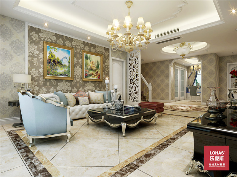 長(zhǎng)瑞錦城203平米裝修效果圖